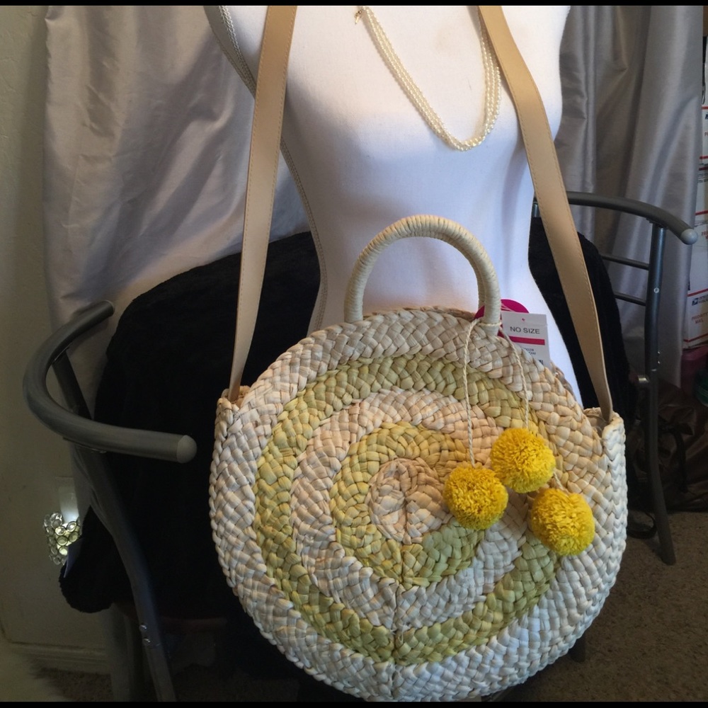 Trendedit cornhusk crossbody bag purse med